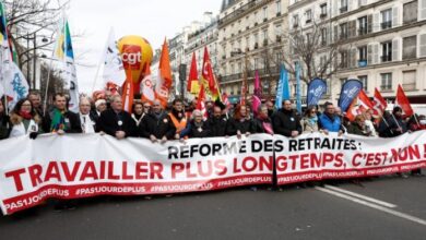 Photo of Francia vivió una nueva jornada de masivas protestas contra la reforma previsional