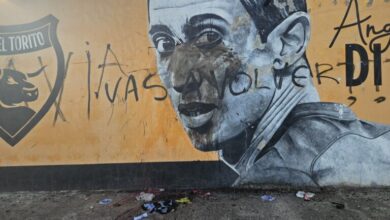 Photo of Vandalizaron el mural de Di María en el club El Torito